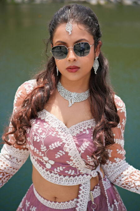 Peach Glow Lehenga Set