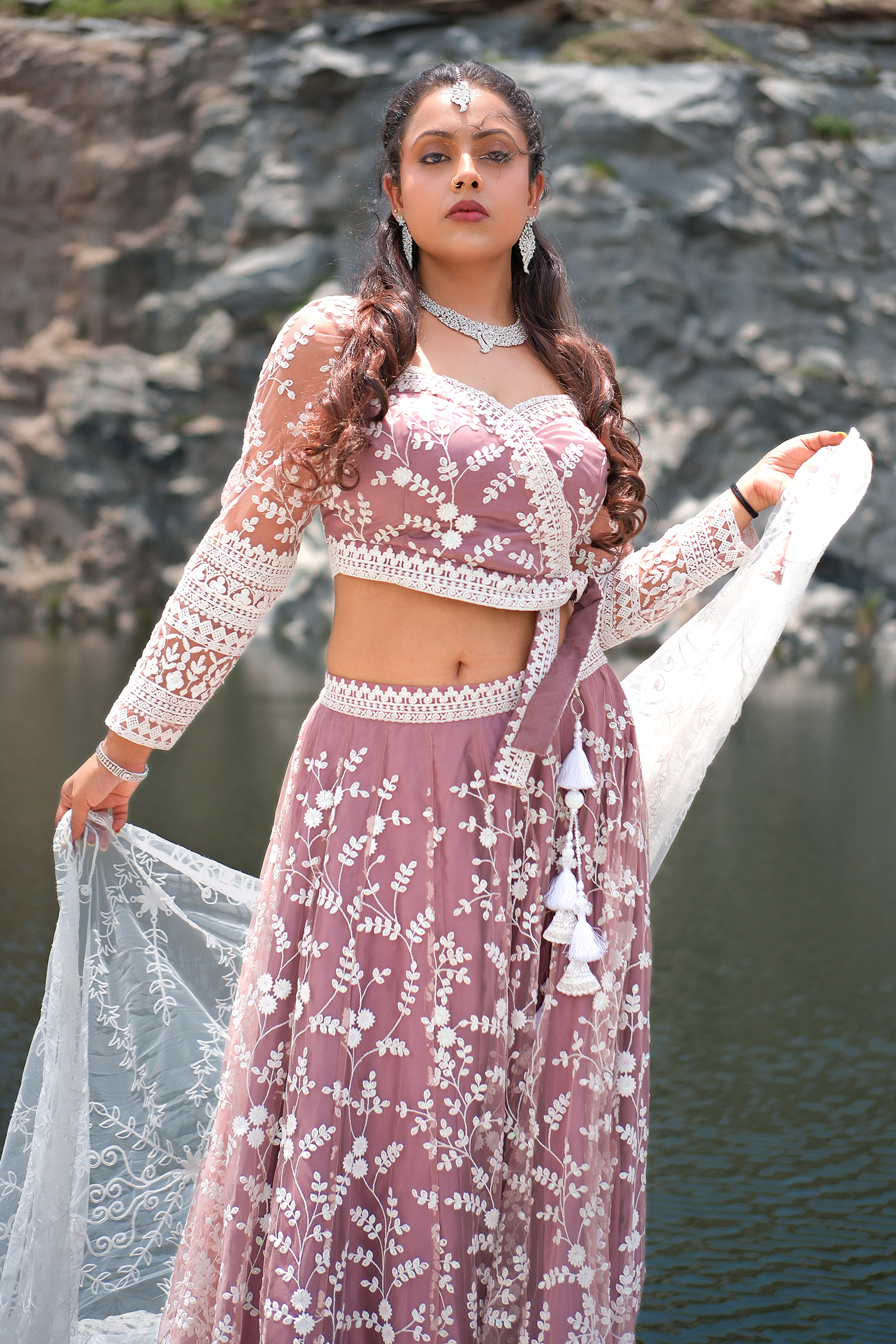 Peach Glow Lehenga Set - Image 3