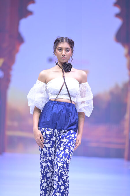 Top & Floral Bell Bottomed