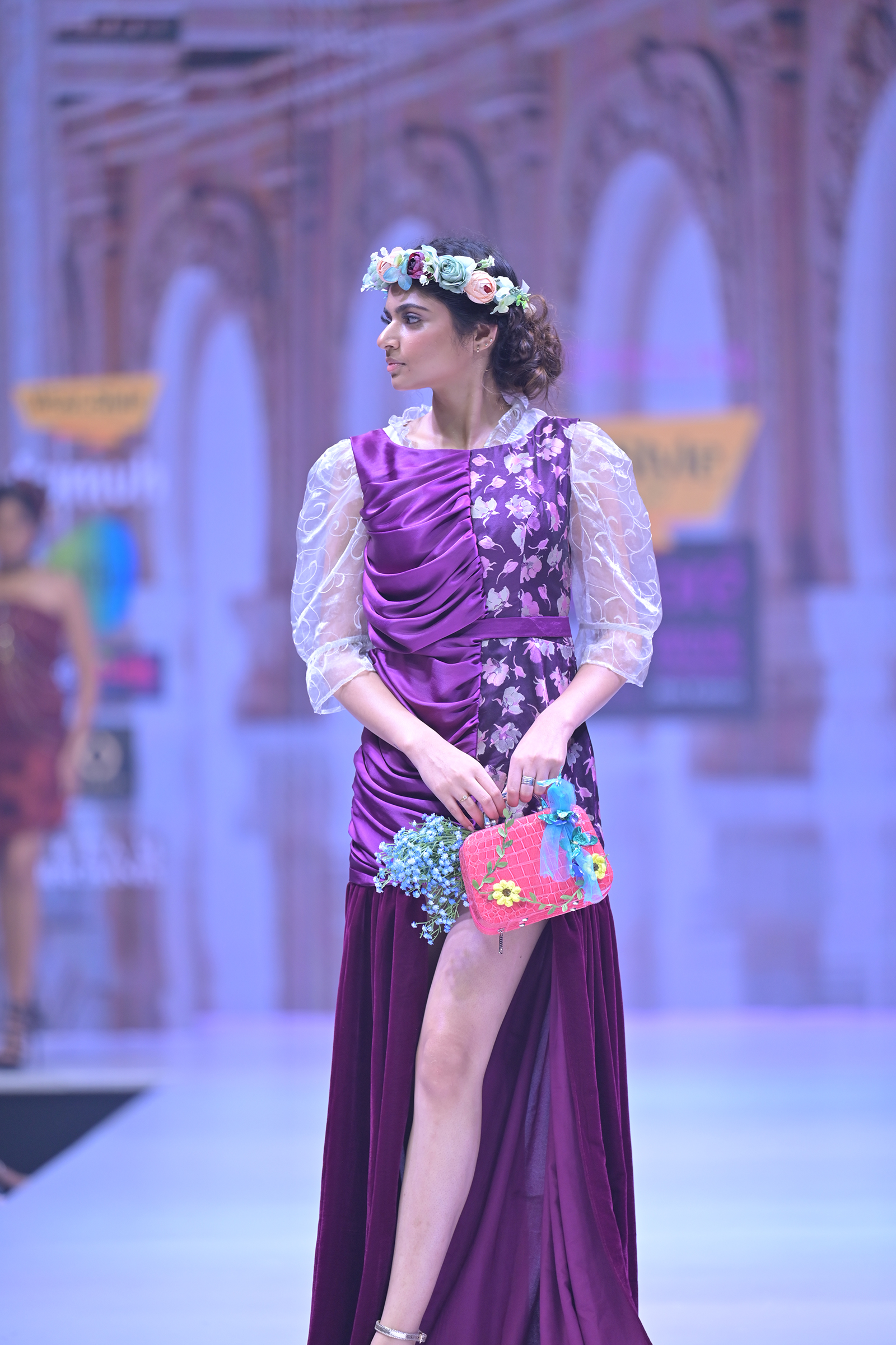 Wavy Vintage Velvet Gown