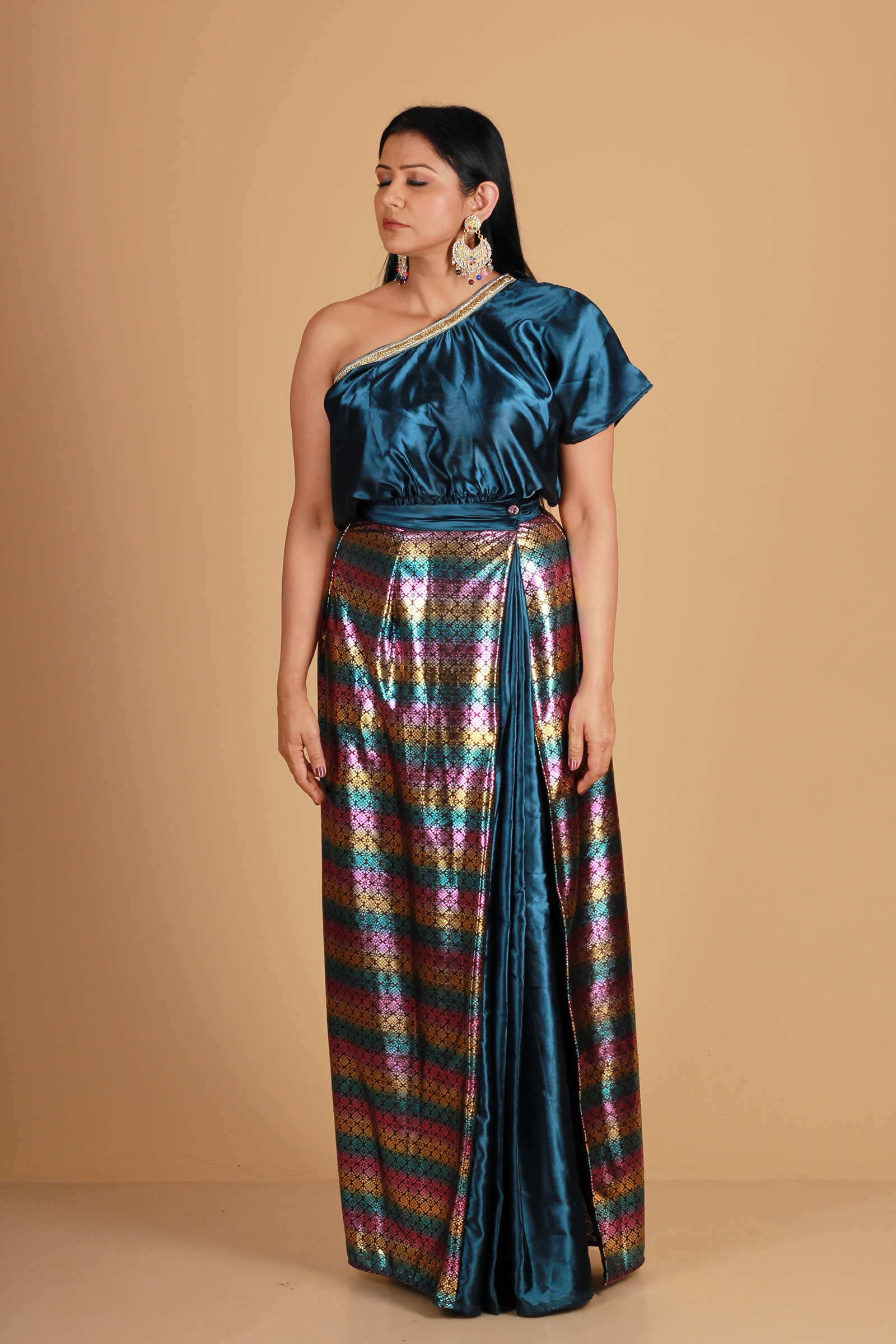 Top with Wrapper Skirt - Image 2